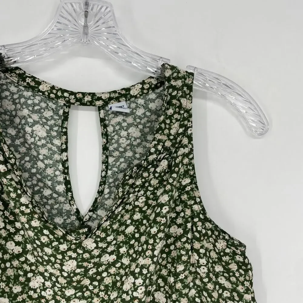 Old Navy Sleeveless Floral V-Neck Top Size Small - Picture 2 of 6